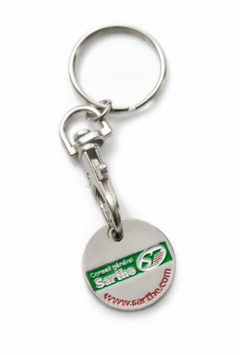 25 Jetons Numérotés Sourcemall - Alliage Aluminium Avec Porte-Clés - Noir